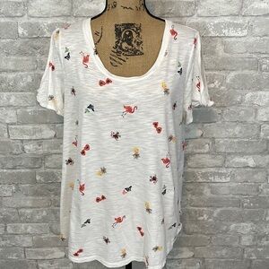 Maurices 24/7 Cold Shoulder Flamingo Tee